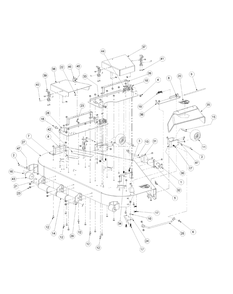 Fabricated Cutter Deck 60-Inch Diagram and Parts List for M60-KW LC-53CB5GFX750-29HP-DFI-OHV-LC Cub Cadet Lawn Tractor